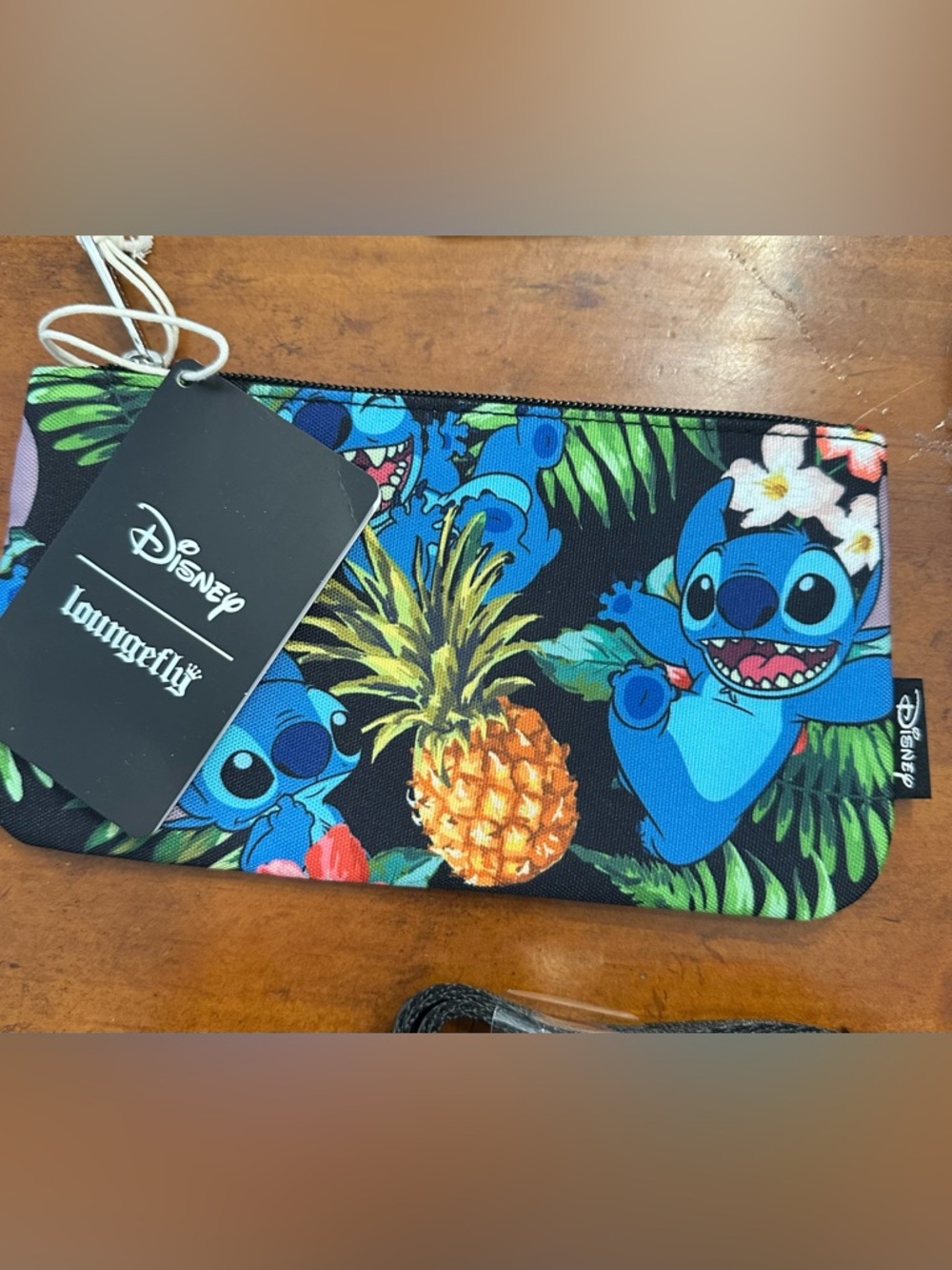 Disney Blue Lilo & Stitch Pineapple Print Pouch